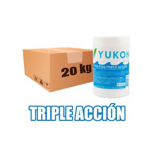 Cloro Tableta 1 kg Yukon Triple Accion - 20 Kgs