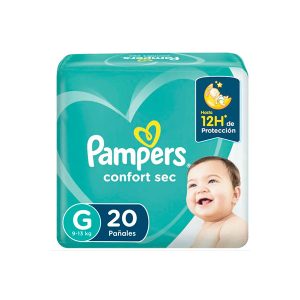 Pampers Confort Sec	G x20 - 4 Paquetes