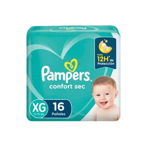 Pampers Confort Sec	XG x16 - 4 Paquetes