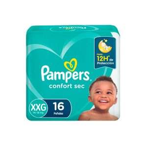 Pampers Confort Sec	XXG x16 - 4 Paquetes