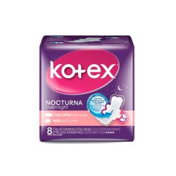 Toalla Higienica Kotex Nocturna Tela 8u